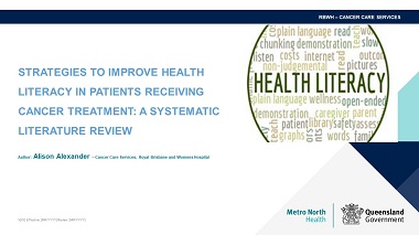 Strategies to improve health literacy in patients receiving cancer treatment: A systematic literature review