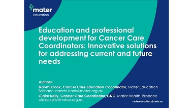 Education and professional development for cancer care coordinators: innovative solutions for addressing current and future needs
