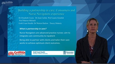 Building a partnership in care; Consumers and Nurse Navigators experience
