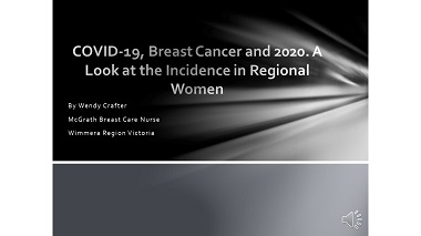 COVID-19, Breast Cancer and 2020: A Look At The Incidence In Regional Women