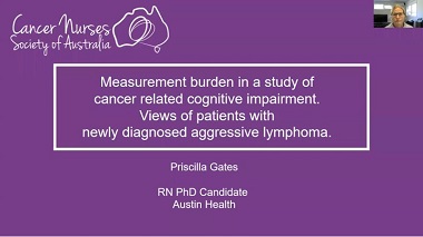 Measurement burden in a study of cancer related cognitive impairment. Views of patients with newly diagnosed aggressive lymphoma.