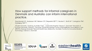 How support methods for informal caregivers in Denmark and Australia can inform international practice.