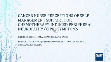 Cancer Nurse Perceptions of Self-Management Support for Chemotherapy-Induced Peripheral Neuropathy Symptoms