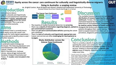 Equity across the cancer care continuum for culturally and linguistically diverse migrants living in Australia: a scoping review
