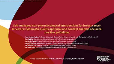 Self-management interventions for breast cancer survivors: An overview of clinical practice guidelines