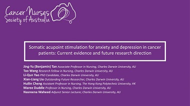 Somatic acupoint stimulation for anxiety and depression in cancer patients: Current evidence and future research direction